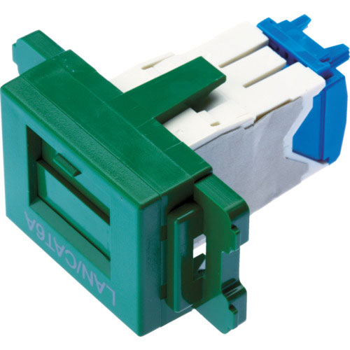 パンドウイット　カテゴリ６ＡＪＩＳプレート用ジャックキット　緑＿