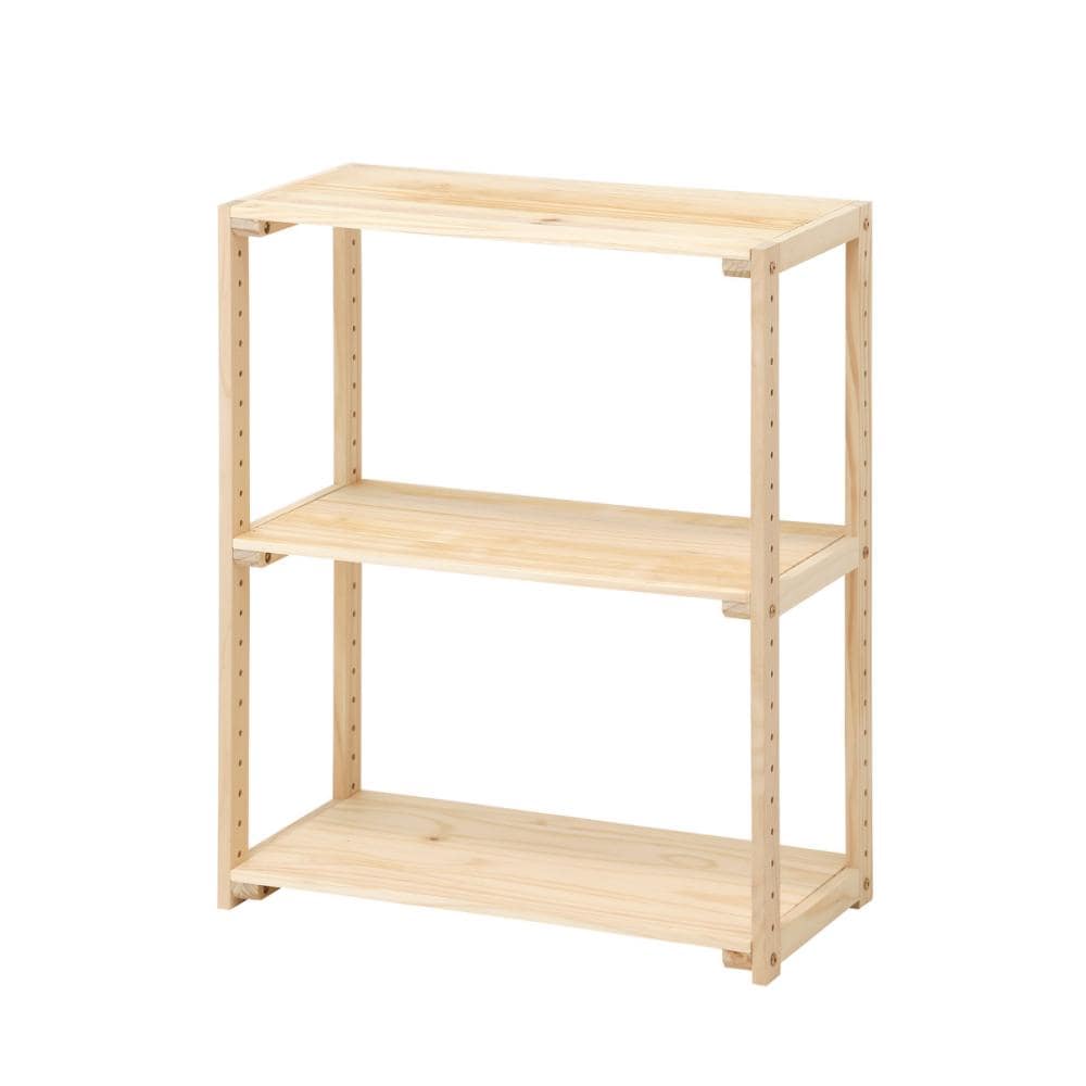 アテーナライフ　パインラック　６０ｃｍ幅　３段　６０３０－３　ＧＮ０５１