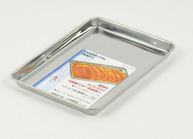 ステンレス製調理トレー　Ｌ