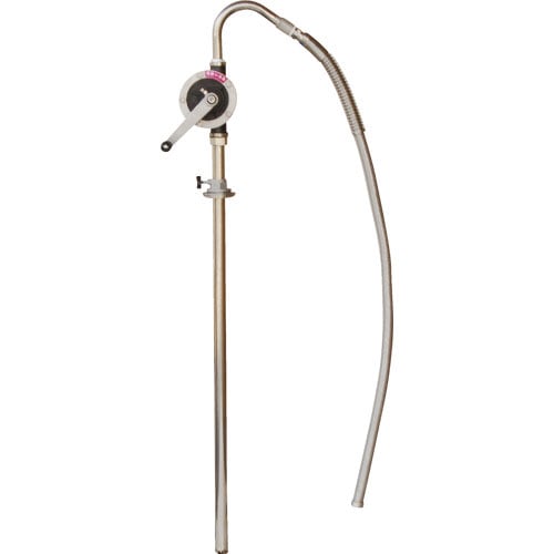 アクアシステム　溶剤・薬品用手廻しドラムポンプ　（ステンレス・樹脂）＿