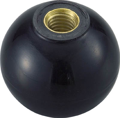 ＴＲＵＳＣＯ　樹脂製握り玉　芯金付　黒　Φ２０ＸＭ５ｍｍ＿