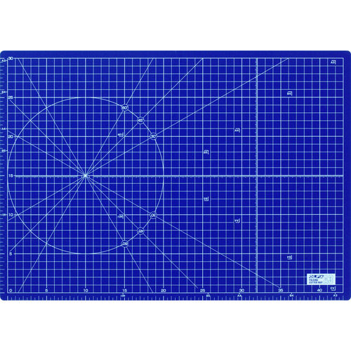 ＯＬＦＡ　ふたつ折りカッターマットＡ３ネイビー＿