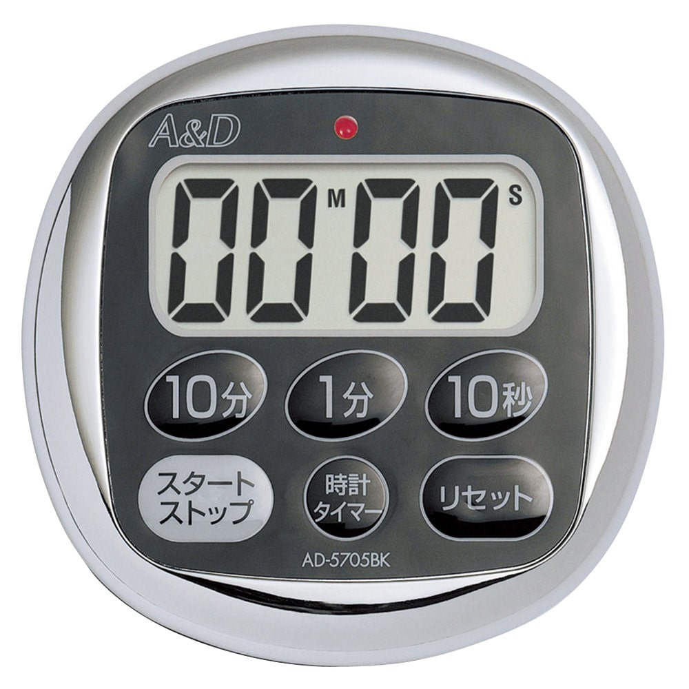 Ａ＆Ｄ　デジタルタイマー防滴タイマー黒＿