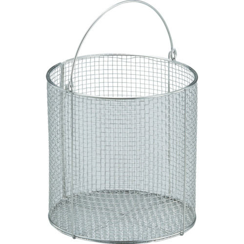 ＴＲＵＳＣＯ　ステンレス洗浄カゴ　丸型　有効内寸２４２Ｘ２４２Ｘ２４６＿