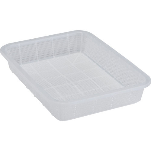 積水　角かご浅型　中　クリア＿