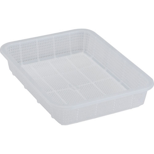 積水　角かご浅型　小　クリア＿