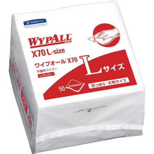 クレシア　ワイプオールＸ７０　Ｌサイズ　６つ折り＿