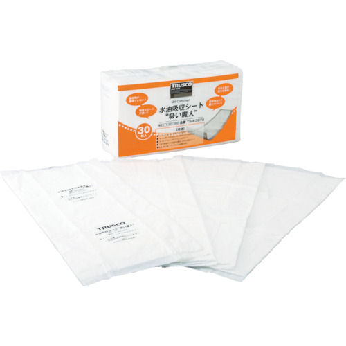 ＴＲＵＳＣＯ　水油吸収シート　吸い魔人　３０枚入＿