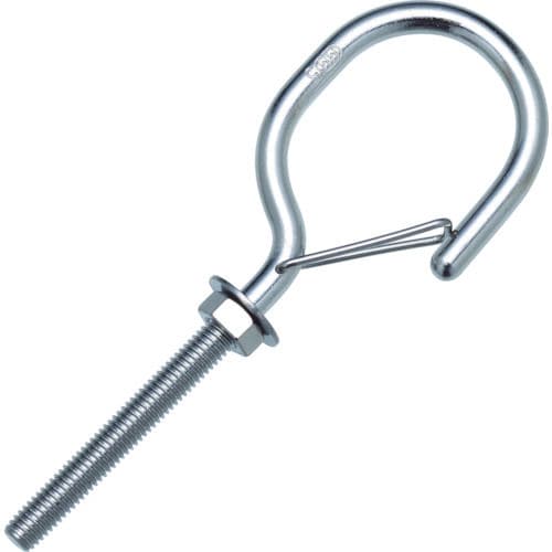 水本　ステンレス　ネットフック　捻子径Ｍ－８　全長１５５ｍｍ　（１個＝１袋）＿