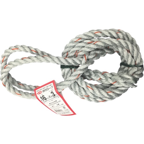 ユタカ　台付ロープ　１６ｍｍ×３ｍ＿
