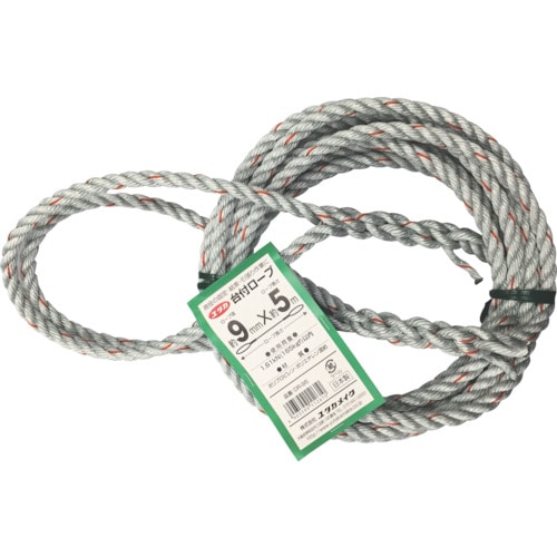 ユタカ　台付ロープ　９ｍｍ×５ｍ＿