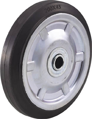 ＴＲＵＳＣＯ　二輪運搬車用車輪　Φ２００ゴム車輪　２０１１／４０１１用＿