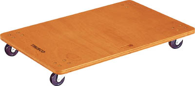 ＴＲＵＳＣＯ　合板平台車プティカルゴ　９００Ｘ６００　ゴム車＿