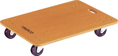 ＴＲＵＳＣＯ　合板平台車プティカルゴ　６００Ｘ４５０　ゴム車＿