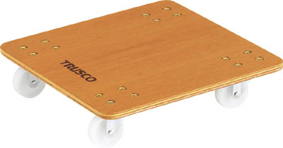 ＴＲＵＳＣＯ　合板平台車プティカルゴ　４５０Ｘ４５０　ナイロン車＿