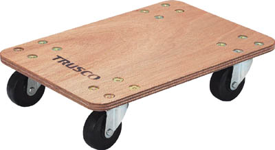 ＴＲＵＳＣＯ　合板平台車プティカルゴ　４５０Ｘ３００　ゴム車＿