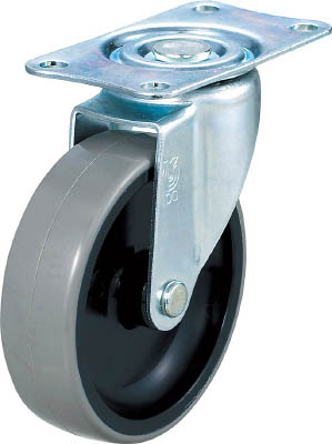 ＴＲＵＳＣＯ　台車用キャスター　Φ１００　ウレタン車　自在＿