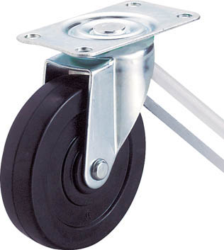 ＴＲＵＳＣＯ　台車用キャスター　Φ１００　ゴム車　自在＿