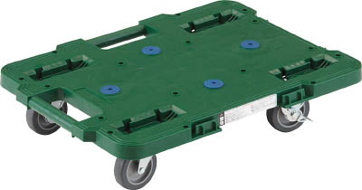 ＴＲＵＳＣＯ　ルートバン　３７０Ｘ５００　４輪自在　Ｓ付　緑＿