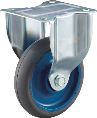 ＴＲＵＳＣＯ　樹脂台車用　エアーキャスター固定Φ１２５ゴム車＿