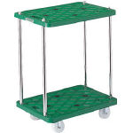 ＴＲＵＳＣＯ　樹脂製台車　ルートバン２段式　６００Ｘ４００＿