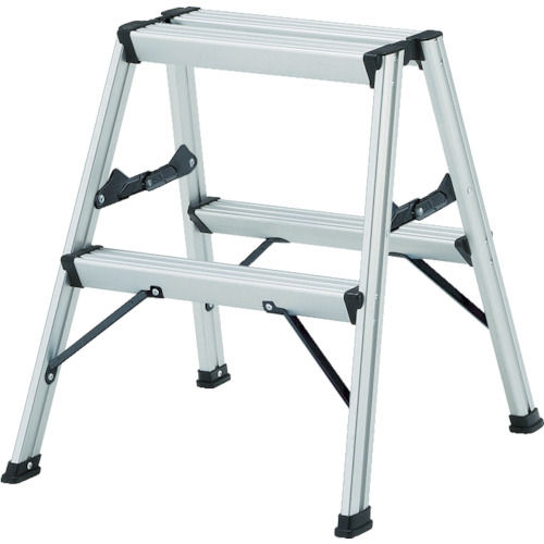 ＴＲＵＳＣＯ　アルミ製踏台　２段　高強度型　シルバー＿