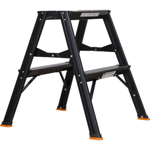 ＴＲＵＳＣＯ　アルミ製踏台　２段　高強度型　黒＿