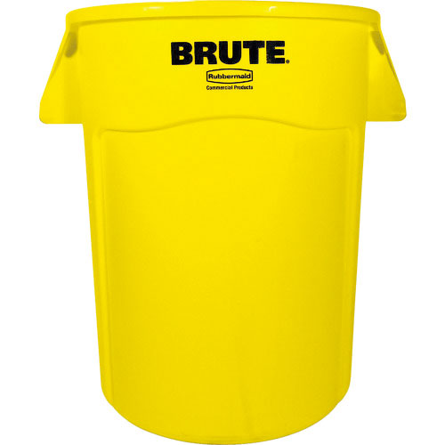 ラバーメイド　ラウンドブルートコンテナ　スリット付き　３７．９Ｌ　イエロー＿