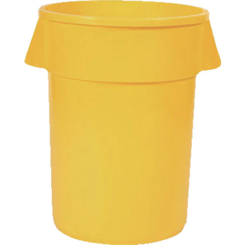 ラバーメイド　ラウンドブルートコンテナ　スリット付き　１２１．１Ｌ　イエロー＿