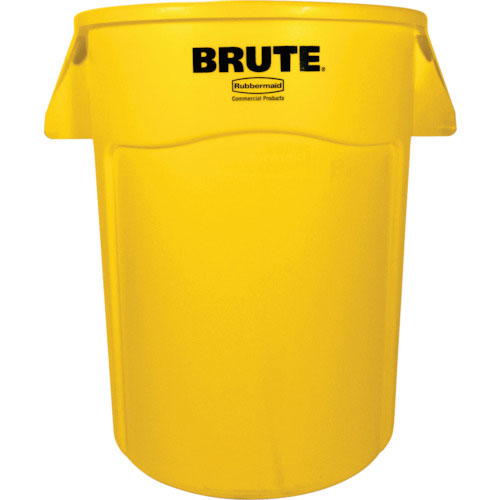 ラバーメイド　ラウンドブルートコンテナ　スリット付き　１６６．５Ｌ　イエロー＿