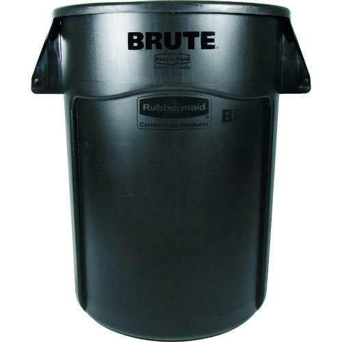 エレクター　ラウンドブルートコンテナ　スリット付き　２０８．２Ｌ　ブラック＿