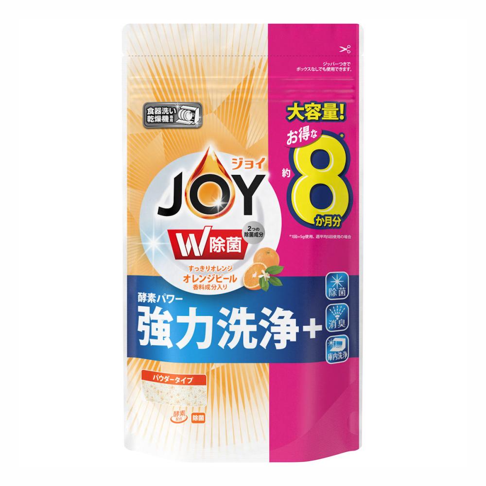 Ｐ＆Ｇ　ジョイ　Ｗ除菌　食洗機用洗剤　　オレンジピール香料成分入り　詰め替え用特大　９３０ｇ