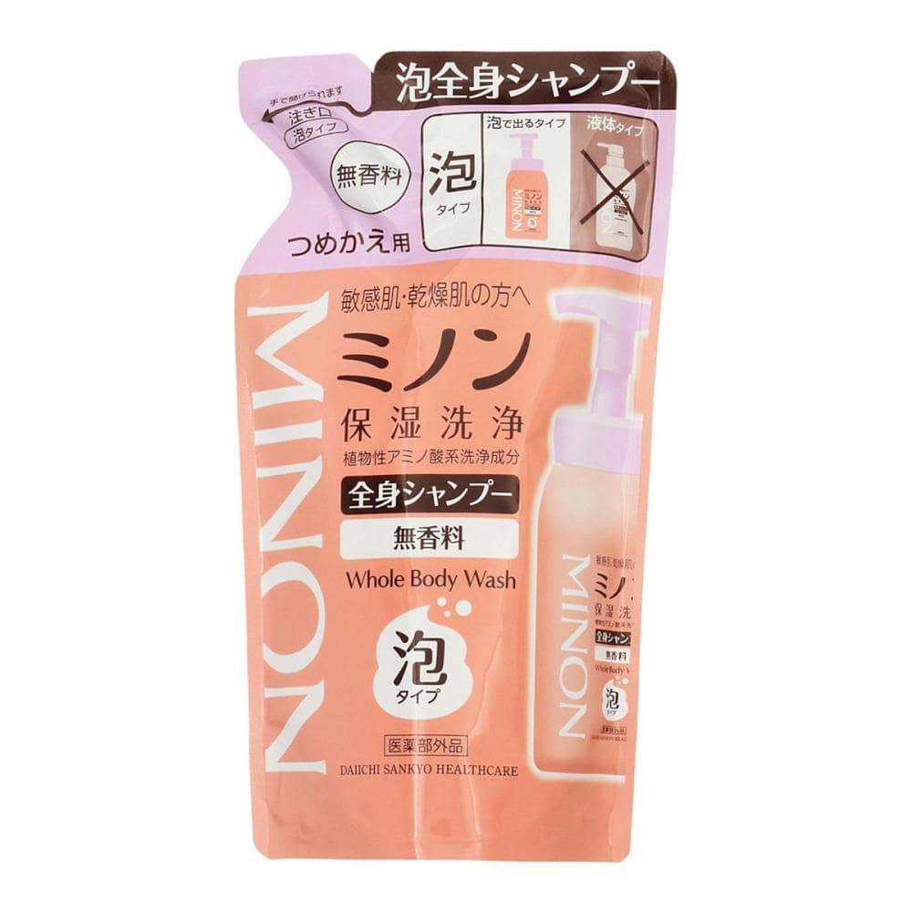 第一三共　ミノン　全身シャンプー　泡タイプ　詰め替え用　４００ｍＬ