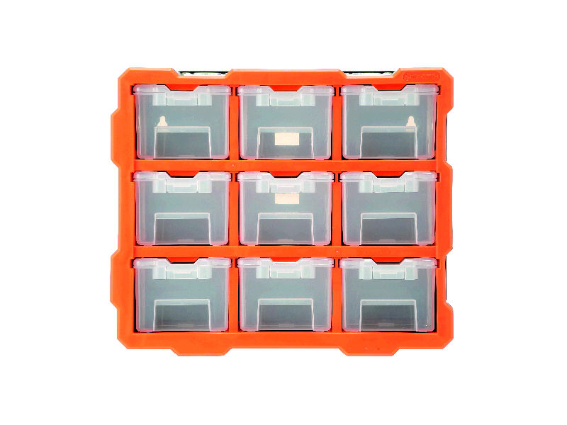 縦にも横にもつなげられる収納ＢＯＸ　クリアケース　９Ｐ