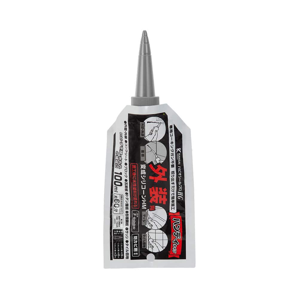 変成シリコーンＨＭ　アルミパウチ　グレー　１００ｍＬ