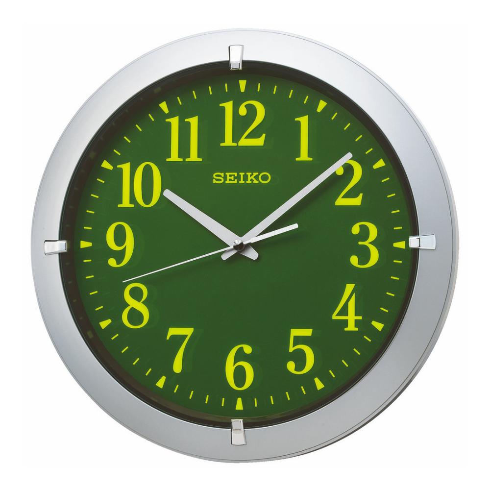 セイコー　集光文字盤掛け時計　シルバー　ＫＸ６１８Ｓ