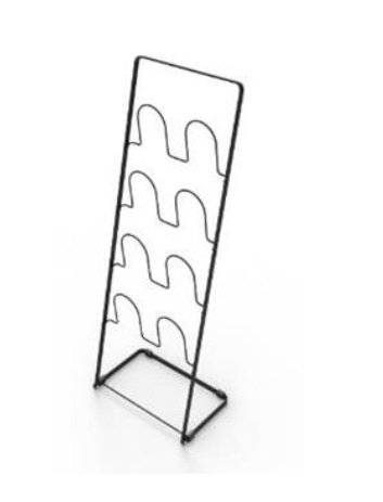 スリッパラック　ブラック