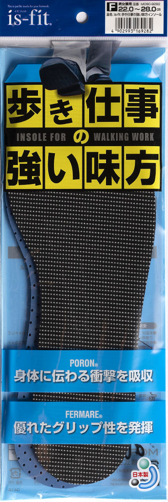 歩き仕事の強い味方インソール