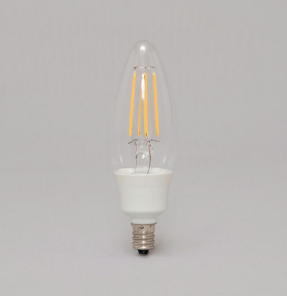 ＬＥＤフィラメント電球　小形調光　電球色４０形相当４５０ｌｍ　ＬＤＣ４Ｌ－Ｇ－Ｅ１２／Ｄ－ＦＣクリア