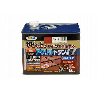 高耐久アクリルトタン用アルファ　６ｋｇ　ニューレッド