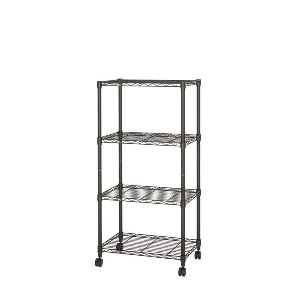 ルミナス　ノワールフリーラック　４段　ポール径２５ｍｍ　幅６０ｃｍ　高さ１２５ｃｍ　ＮＯ６０１２ー４