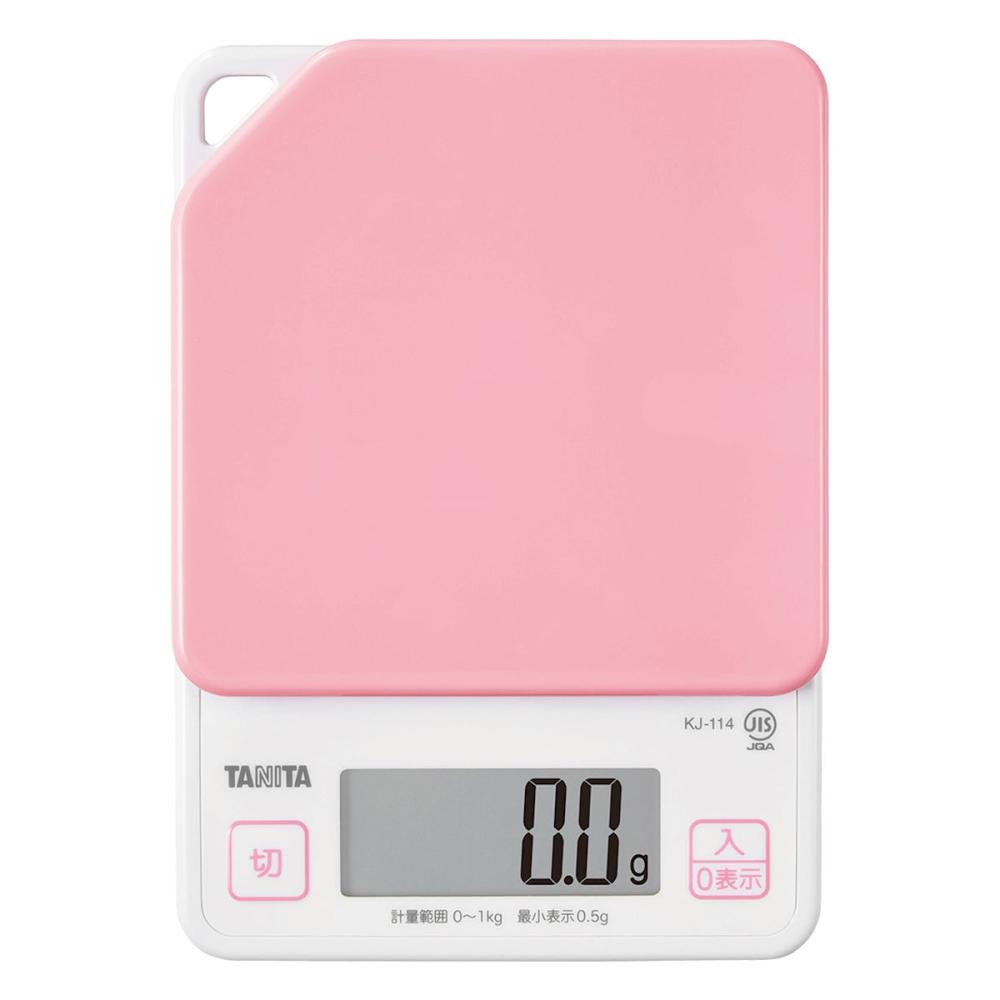 タニタ　デジタルクッキングスケール　１ｋｇ　ピンク　ＫＪ－１１４Ｐ