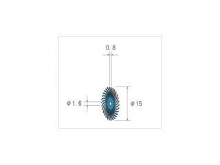 ナカニシ　フェザーゴム砥石　（１Ｐｋ（袋）＝１０本入）＿