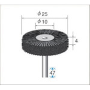 ナカニシ　毛ブラシ豚毛　特厚タイプ　（１Ｐｋ（袋）＝１０本入）＿