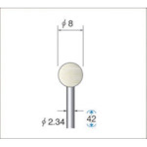 ナカニシ　フェルトバフハードタイプ　（１Ｐｋ（袋）＝１０本入）＿