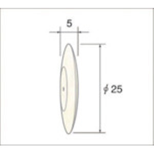 ナカニシ　ホイール型フェルトバフ　（１Ｐｋ（袋）＝１０本入）＿