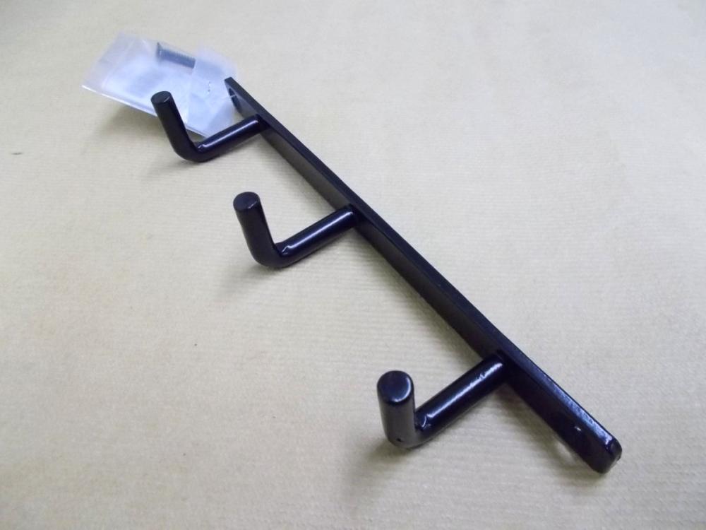 アイアンウォールフック３連　ブラック　　　　　　　