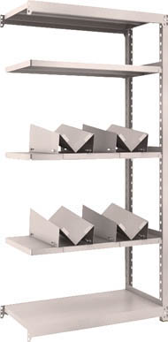 ＴＲＵＳＣＯ　Ｍ２型軽中量棚　８６０Ｘ４５０ＸＨ１８００　缶受Ｘ４付　連結＿