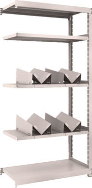 ＴＲＵＳＣＯ　Ｍ２型軽中量棚　１４６０Ｘ４５０ＸＨ１８００　缶受Ｘ８付　連結＿