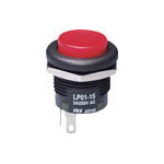 ＮＫＫスイッチズ　低背形押ボタンスイッチ　ＬＰ　ボタン赤　単極ＯＮ－（ＯＮ）＿
